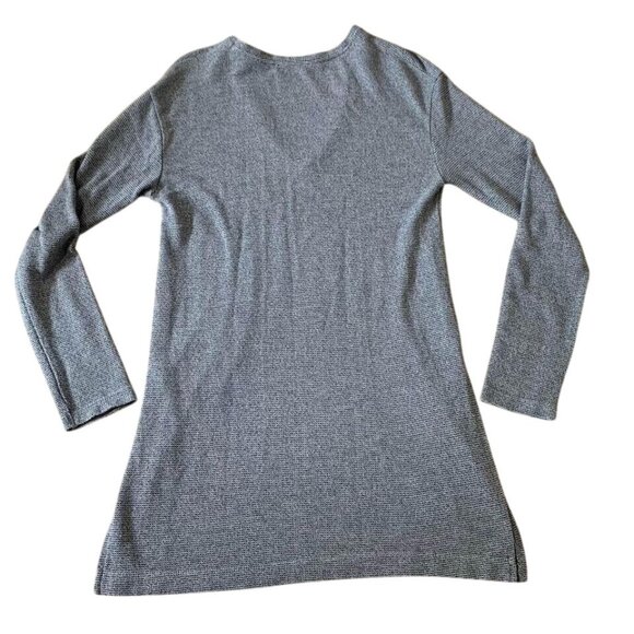 Zara Trafaluc Sweater Women’s Size Small Gray V-Neck Extra Long 3-Season - Picture 3 of 3